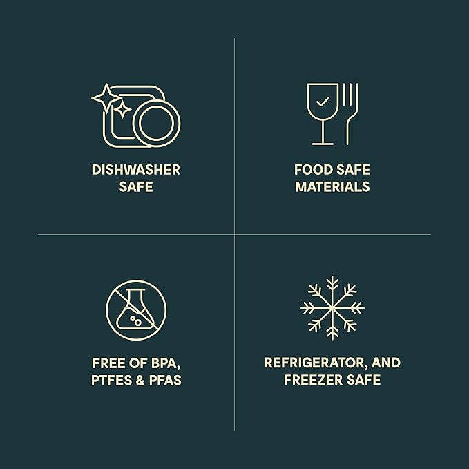 Caraway 4pc Dot Inserts - Dash Ramekins w/Lid - Easy to Store, Non Toxic - Perfect for Sauces, Garnish, & Small Snack or Sides-NeatNest