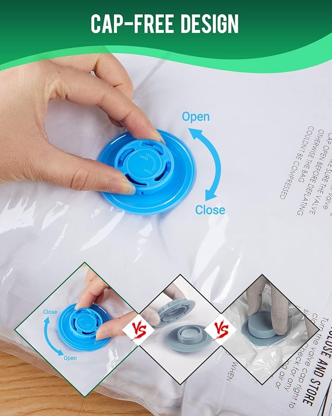 Vacuum Storage Bags with Electric Pump, 10 Pack Large Size(32"x 22") Reusable Compression Space Saving Bag for Clothes, Bedding, Mattress, Blankets, Pillows, Comforters, Travel, White-NeatNest