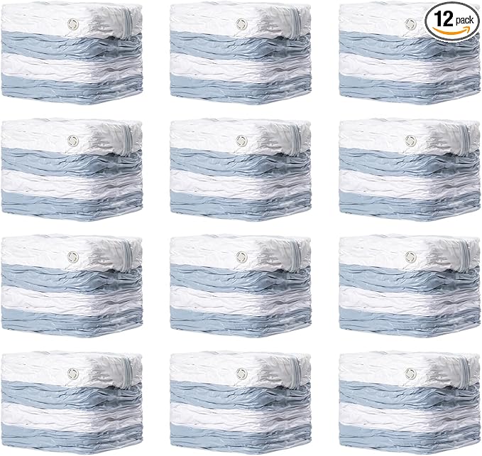 TAILI 12 Pack Vacuum Storage Bags, Jumbo Cube 31x40x15 Inch, Extra Large Vacuum Seale Bags for Comforters Blankets, Bedding, Clothing, Space Saver Closet Organization, Clear