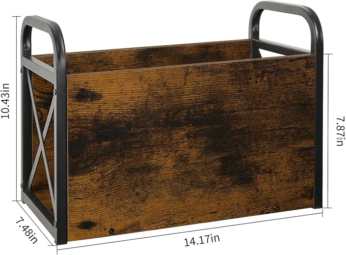 YINMIT Magazine Holder, Magazine Rack Floor, Magazine Storage Basket, Folder Organizer Bin for Books, Newspapers, Tablets-NeatNest