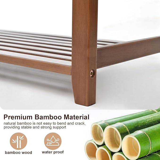 Shoe Rack Bench with Cushion, Shoe Rack for Front Door Entrance, Shoe Bench with Storage for Entryway Hallway Bedroom Living Room-NeatNest