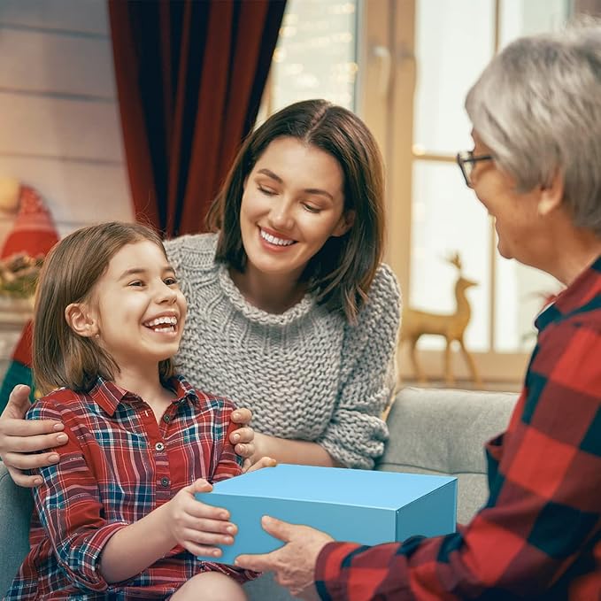 Blue Gift Box 12" x 6" x 4" with Magnetic Closure Lid Gifts Boxe for Presents,Bridesmaid Gifts Boxes,Cute Box,Birthday Gift Boxe,Luxury for Gifts Packaging, Magnetic Gift Boxes for Wrapping Gifts (Blue)-NeatNest