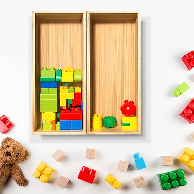 Desktop organizer, Bamboo storage tray for small tools, For office cabinets Bathroom 11.8x4.92x1.34 Inches(1 - PCS)-NeatNest
