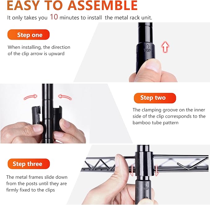 BestOffice 3-Tier Adjustable Wire Shelving Storage Shelves Heavy Duty Shelving Unit with Wheels for Small Places Kitchen Garage Balcony,Black-NeatNest