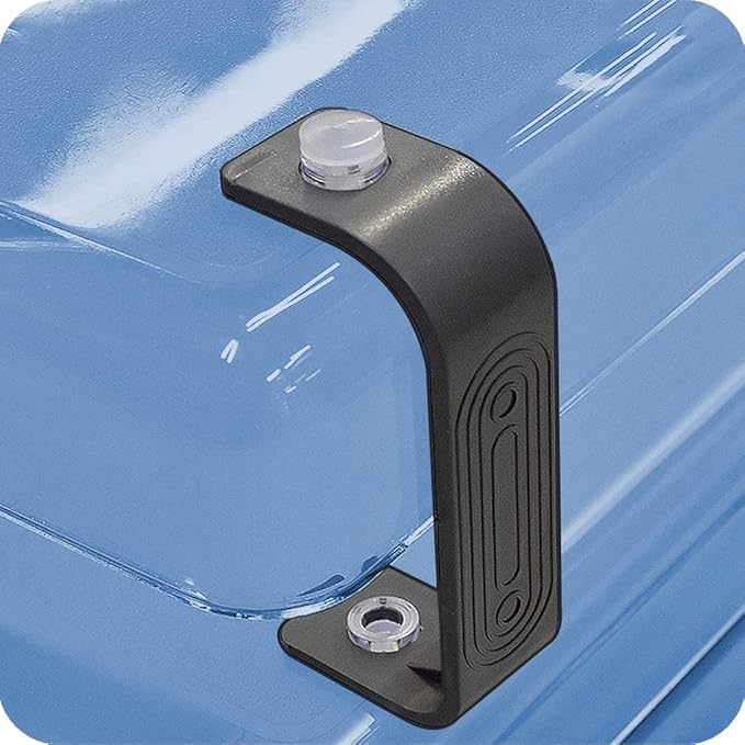 Acrimet Traditional 2 Tier Letter Tray, Front Load Design, A4 Letter Size, Desktop Organizer (Plastic) (Clear Blue Color)-NeatNest