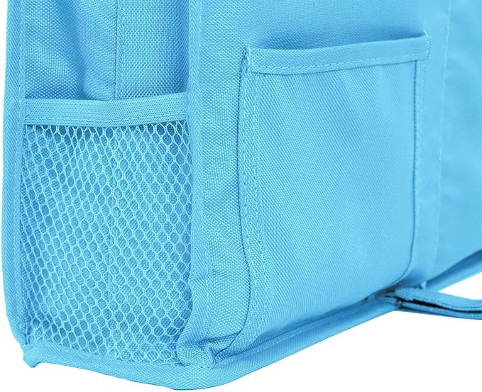 Createy Bedside Caddy Hanging Organizer Storage Bag Pocket for Bunk and Hospital Beds, College Dorm Rooms, Baby Bed Rails, Camp - 4 Pockets and 2 Hooks-NeatNest