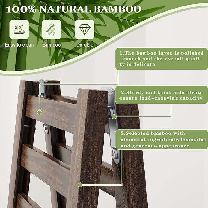 Bamboo Shoe Rack Organizer for Closet and Entryway - Space-Saving Narrow Shoe Stand - Versatile Shoe Holder for Door or Closet Shelf,Garage Bedroom can Freely Stack DIY Small Shoe Racks 2Tier Brown-NeatNest