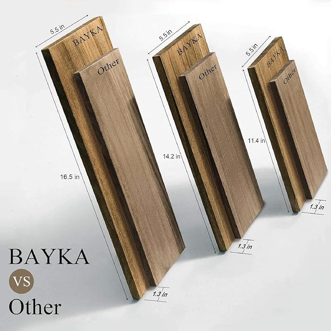 BAYKA Wall Shelves for Bedroom Decor, Floating Wall Shelves for Living Room Kitchen Storage, Wall Mounted Rustic Wood Floating Shelves for Kids Books, Corner Shelves for Bathroom(Brown,Set of 3)-NeatNest