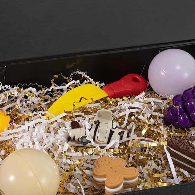 Black Gift Box with Lid 12x8x2.5 Inches, Shirt Gift Box for Wrapping, Magnetic Gift Box Bulk for Present (Mesh Grain;1Pcs)-NeatNest