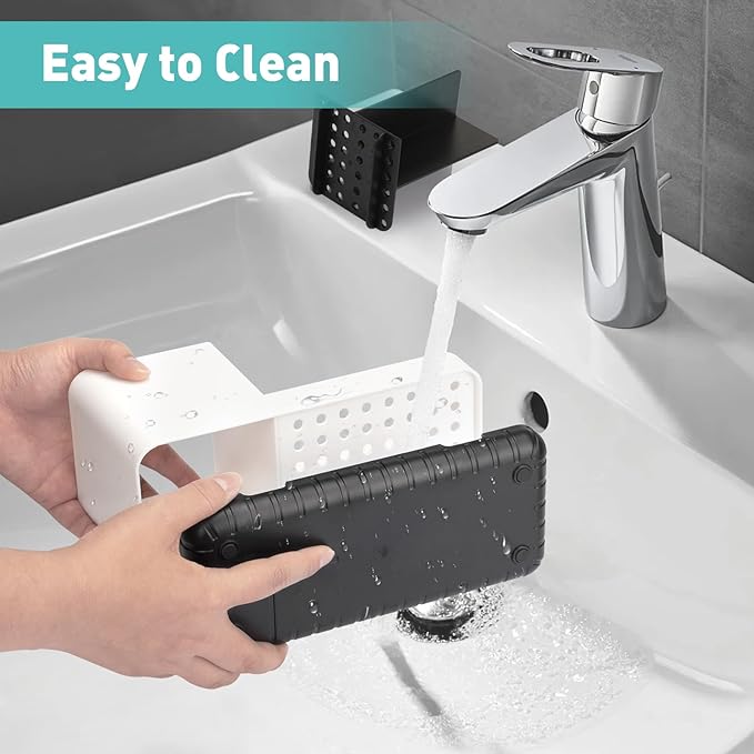 Bathroom Counter Organizer, Bathroom Organizers and Storage, Detachable Toothbrush Holders for Bathroom Vanity Sink Organizer (White)-NeatNest