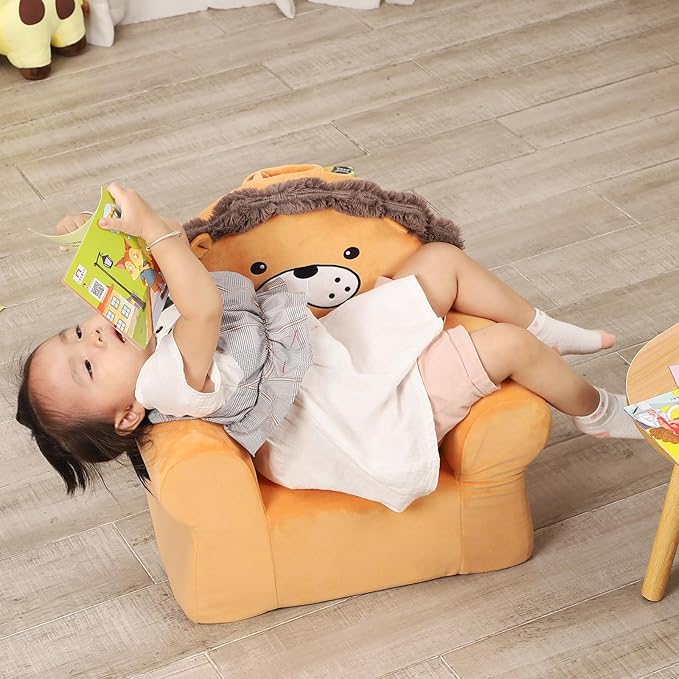 Cuddly Toddler First Chair, Premium Character Chair, Little Lion, 18 Month up to 3 Years-NeatNest