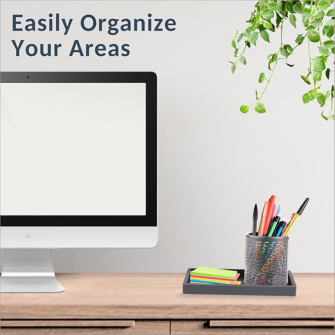 Countertop and Vanity Tray - 2 PC Small 7.7" Silicone Bathroom Trays, Kitchen Soap Tray, Dish Sponge Soap Holder Kitchen Sink Organizer Caddy, Bathroom Counter Trays for Lotion Dispenser-NeatNest