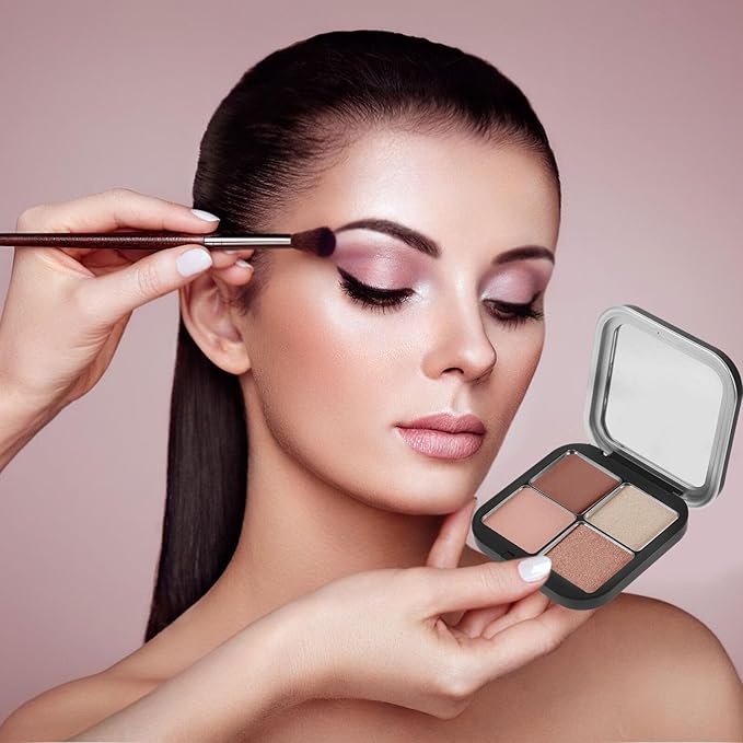 Beaupretty Empty Lipstick Palette Magnetic Eyeshadow Palette Makeup Foundation Blush Container with Mirror for Women Girls Black-NeatNest