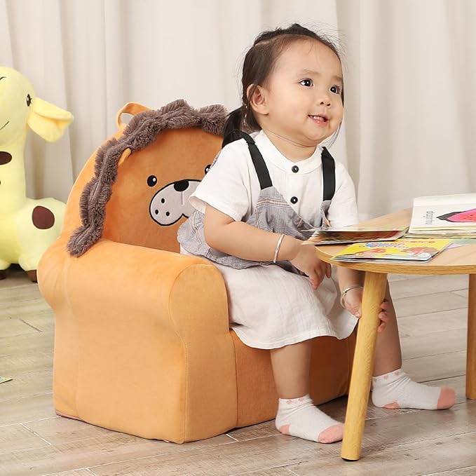 Cuddly Toddler First Chair, Premium Character Chair, Little Lion, 18 Month up to 3 Years-NeatNest