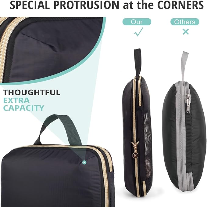 Expandable Compression Packing Cubes for Suitcases,6 Set Lightweight Compressible Travel Packing Organizer for Carry on Suitcase,Organizer Bags Set as Travel Essentials for Women-NeatNest