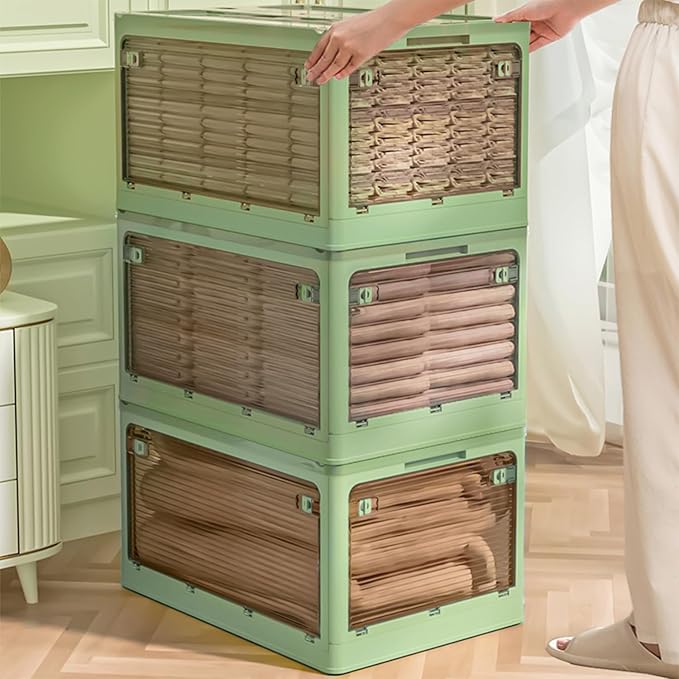 Collapsible Storage Bins,Closet Organizers and Storage,Storage Bins with Lids,Closet Organizers and Storage, Dorm Room Essentials,Folding Storage Box-NeatNest