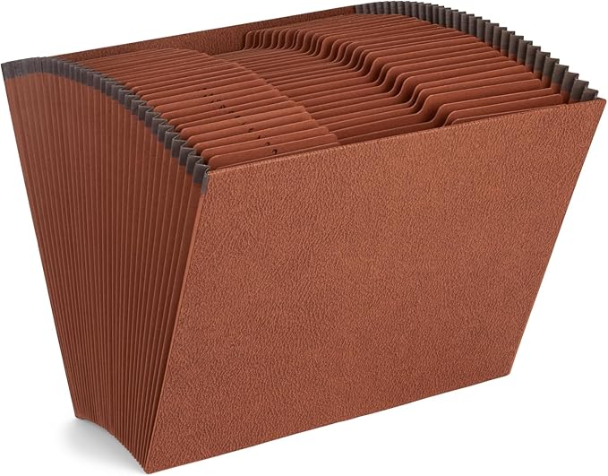 Blue Summit Heavy Duty Accordion File Organizer, Expanding File, Open Top, Letter Size, 31 Day File Organizer with 31 Pockets-NeatNest