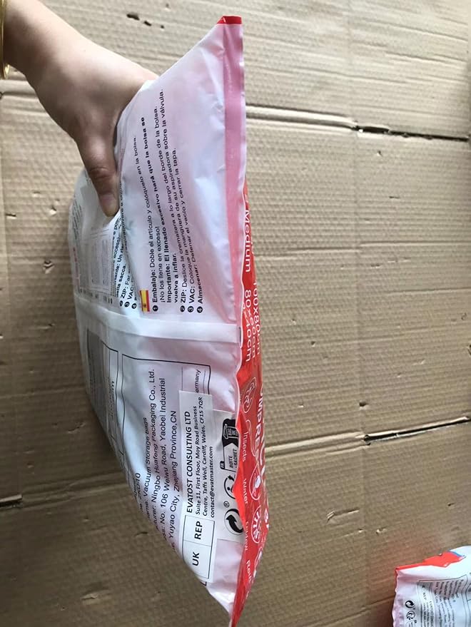 BoxLegend Vacuum Storage Bags 10 Combo Vacuum Pack Bags Space Saving Double Zipper Seal & Leak Valve Reusable for Clothes Pillow Comforters Bedding,2XL, 2L, 6S, 1 Large Pump-NeatNest