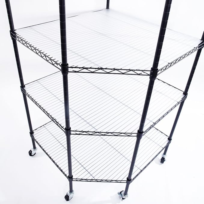 6 Tier Adjustable Storage Shelf Metal Storage Rack Wire Shelving Unit Storage Shelves Metal for Pantry Closet Kitchen Laundry