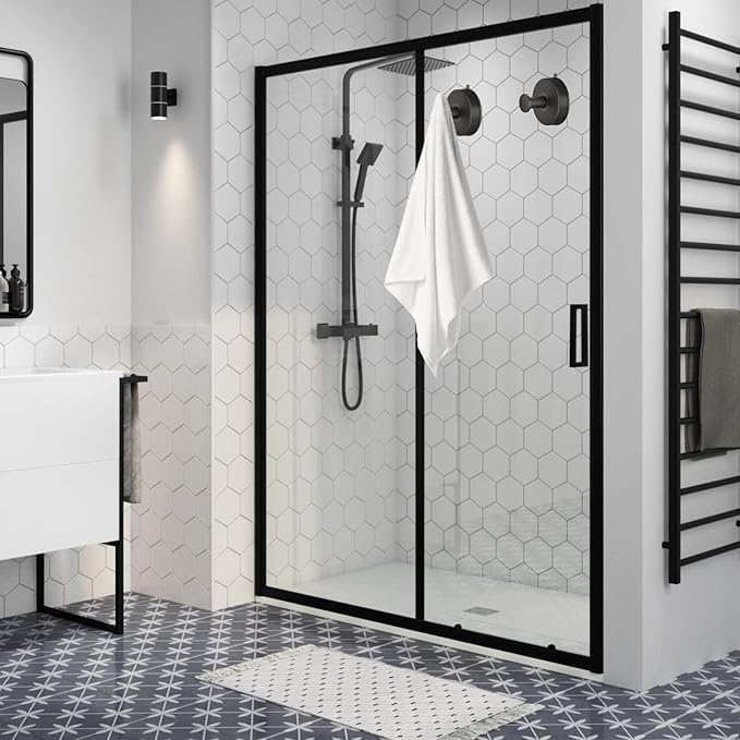 DGYB Suction Cup Hooks Set of 4 Suction Bathroom Hook for Wall Black Shower Hooks for Inside Shower 304 Stainless Steel Towel Hook for Glass Door Hanging Robe, Loofah, Coats-NeatNest