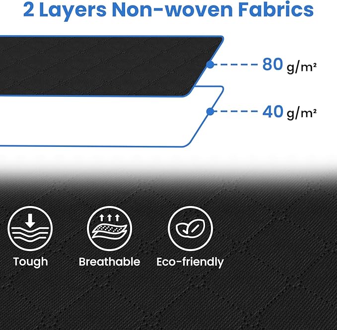 Fab totes 4 Pack Clothes Storage, Foldable Thick Fabric Blanket Storage Bags, Containers for Organizing Bedroom, Closet, Clothing, Comforter,Closet Organization with Handle,Black-NeatNest