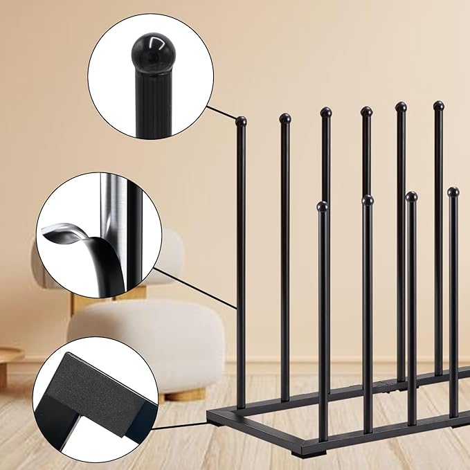 Boot Rack Shoe Cabinet Metal Shoe Rack for Closet Shoe Organizer for Closet for 8 Pairs Free Standing Shoe Racks Shoe Cabinet Storage for Entryway Bedroom, Patio Outdoor, Hallway large Boot Tray-NeatNest