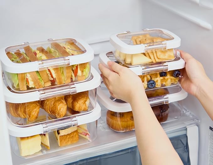Felli Duo Loc Tritan Meal Prep Containers Microwave Safe BPA FREE, Leak Proof Lunchable Container for Leftovers Kitchen Fridge Freezer, Reusable Plastic On the Go Lunch Travel Box (Beginner 3pk)