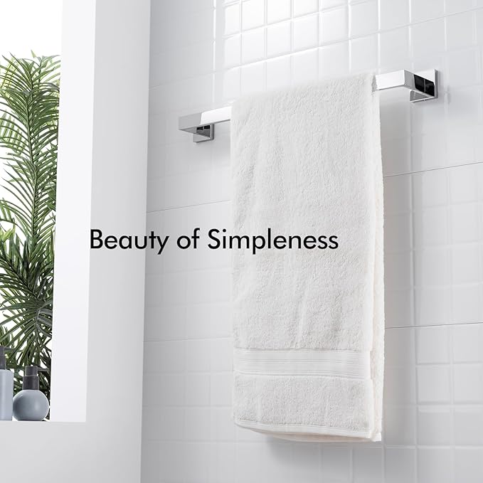 BANOLUX Towel Rack, 12-Inch Single Towel Bars for Bathroom, Towel Racks for Bathroom Wall Mounted SUS304 Stainless Steel Hand Towel Holder Organize Heavy Duty, Polished Chrome Towel Bar