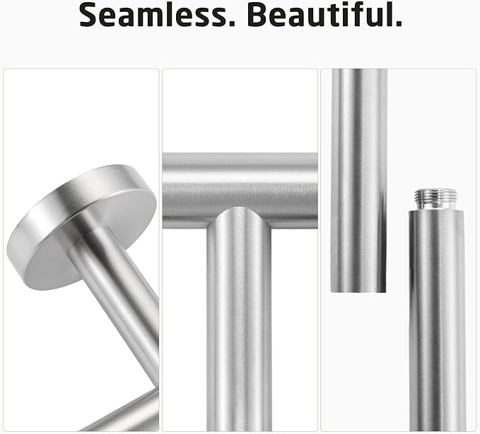 KES 23.2-Inch Towel Bar for Bathroom, Bath Towel Rack Towel Holder Wall Mount SUS304 Stainless Steel Brushed Finish, Total Length 25.5 Inch, A2000S65B-2
