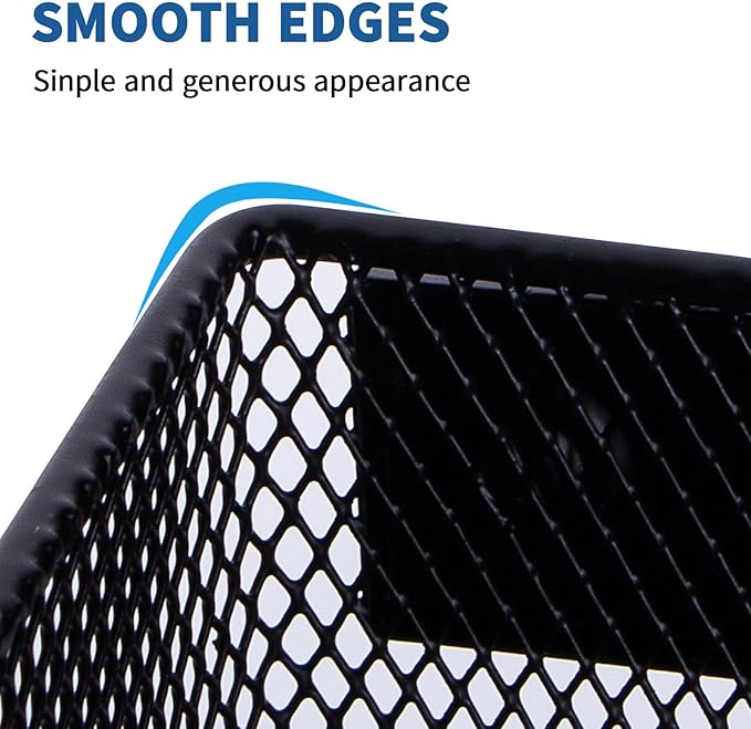 dedoot Magnetic Pencil Holder, Black Mesh Pen Organizer Strong Magnetic Storage Basket Organizes Pens, Pencils, Markers for Whiteboard, Locker, Fridge, Cubicle Desk, Offices 6.3x2.3x2.6inch-NeatNest