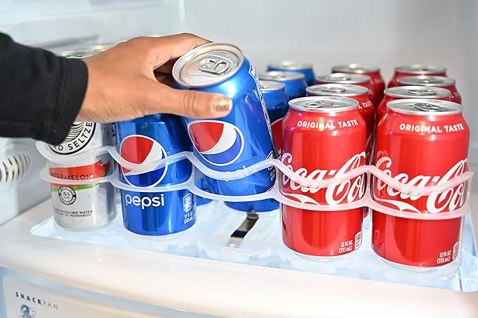Display Technologies, Fridge-Plus Drink Organizer for Refrigerator Storage - Soda Can Dispenser and Soda Can Organizer Rack for Bar Fridge (Pack of 1)