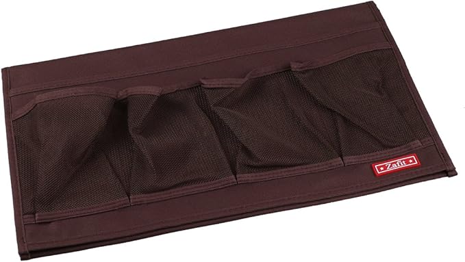Bedside Storage Organizer - 6 Pocket Table Caddy for Remotes, Phone, Glasses (Coffee)-NeatNest