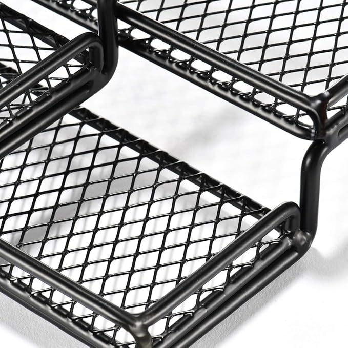 GONGSHI Spice Rack Organizer for Cabinet, Pantry and Countertop, 4 Tier Expandable Seasoning Shelf for Cabinet, Black-NeatNest