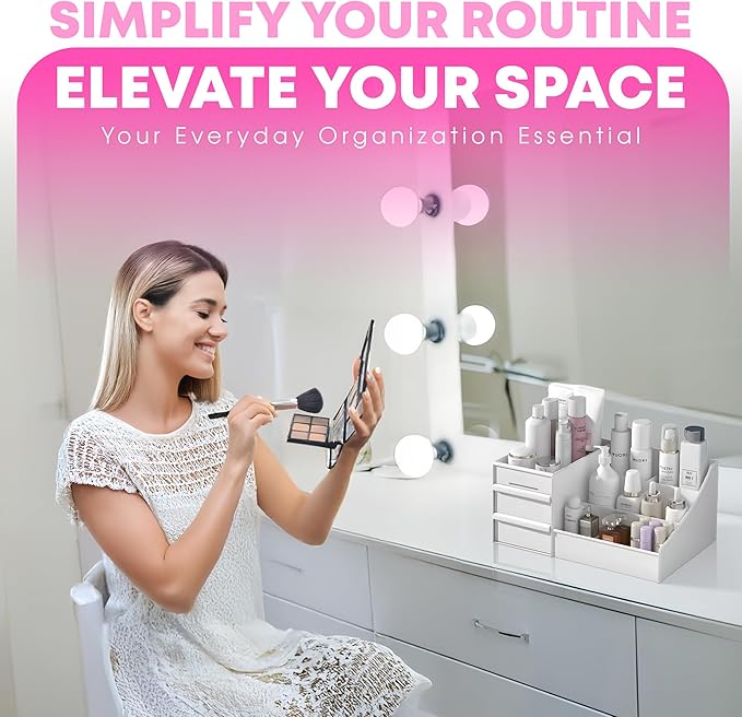 Make Up Organizers For Vanity, Skin Care Organizer, Make Up Organizers For Counter, Countertop Makeup Organizers, Bathroom Vanity Organizer, Makeup Storage Organizer-NeatNest