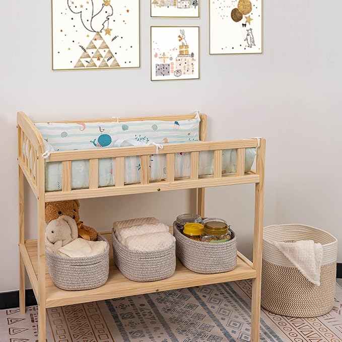 CubesLand Small Storage Baskets for Shelf,Cube Organizer Basket Bin,Woven Baskets for Shelves,Soft Toys Storage Basket,Baby Nursery Basket Bin,Home Decor 12 x 8 x 5.11 inches Light Brown-NeatNest