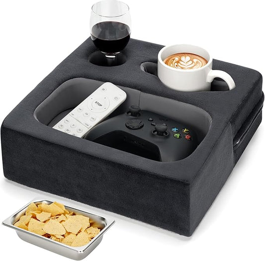 Couch Cup Holder, Couch Caddy, Couch Drink Holder, Bed Cup Tray, Sofa Cup Holder Remotes Holder for Cups, Headphones, Snacks and Phones, Use it on Car, Pack, Beach, RV, and More-NeatNest