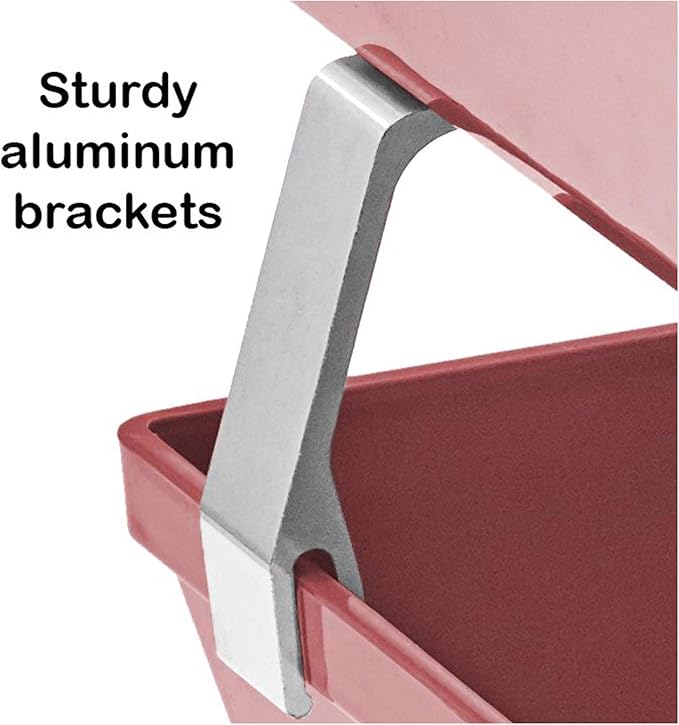 Acrimet Facility 2 Tier Letter Tray, Side Load, Letter Size/A4, Desktop File Organizer, Plastic (Solid Pink Color)-NeatNest