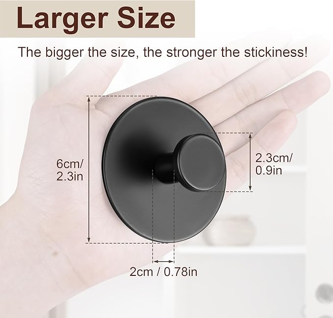 10-Pack Adhesive Wall Hook for Coat and Towel: Extra Sticky 12 LB (Max), Stainless Coat Rack Door Holder Hanger, White Heavy Duty