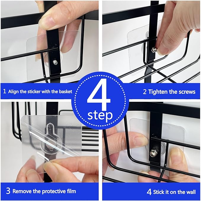 Over the Shower Head Caddy No Drilling black shower caddy hanging Over Showerhead Shower Racks for Shampoo Soap Shower Caddy Hanging with Hooks for Towels Shower Caddy Shelf Organizer Rack
