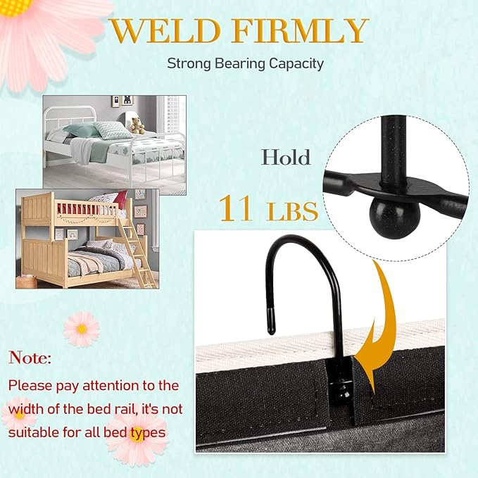 Bedside Storage Caddy/Bedside Hanging Storage Bag for Headboards Bunk Beds Dorm Rooms Book Phone Magazine Holder (Black)-NeatNest