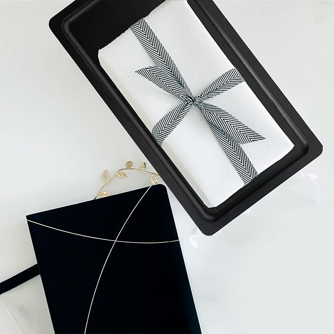 Bamboo Tray for Bathroom Countertop - 12” Matte Black Vanity Tray for Dresser Top, Black Bathroom Tray for Counter, Decorative Trays for Candles, Perfume Cologne Holder for Vanity-NeatNest