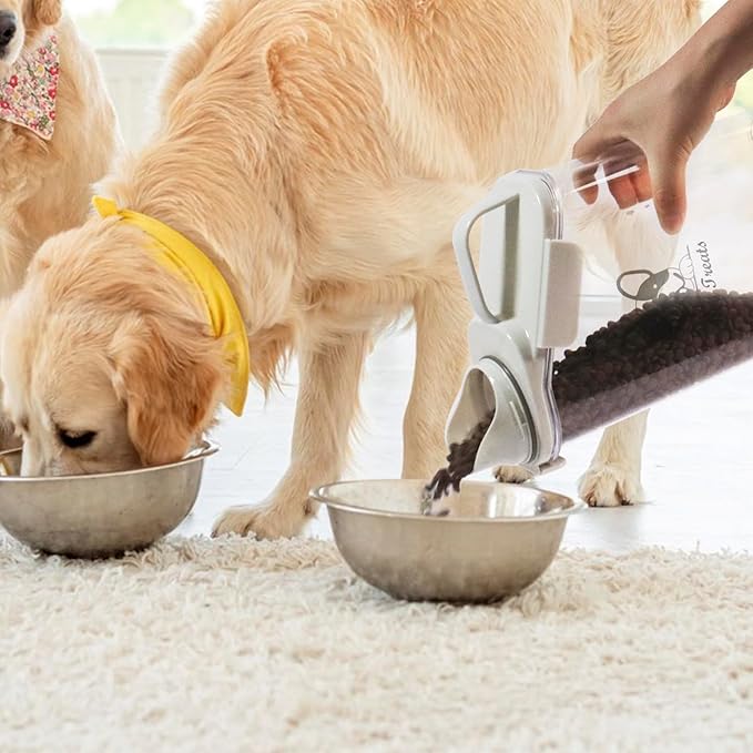 DogTreats Storage Container Airtight Portable Dog Food Container with Handled Lid and Pour Spout,DogTreats Storage for Dog Dry Food Small Pet Food Container-NeatNest