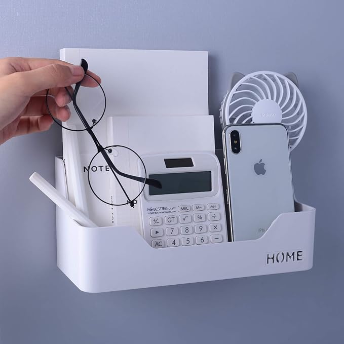 Bedside Shelf Bedroom Dorm Room Rack Organizer Storage -Use as Kid Student Nightstand to Organize Headphone,Remotes,Glass,Cellphones(Type B)-NeatNest