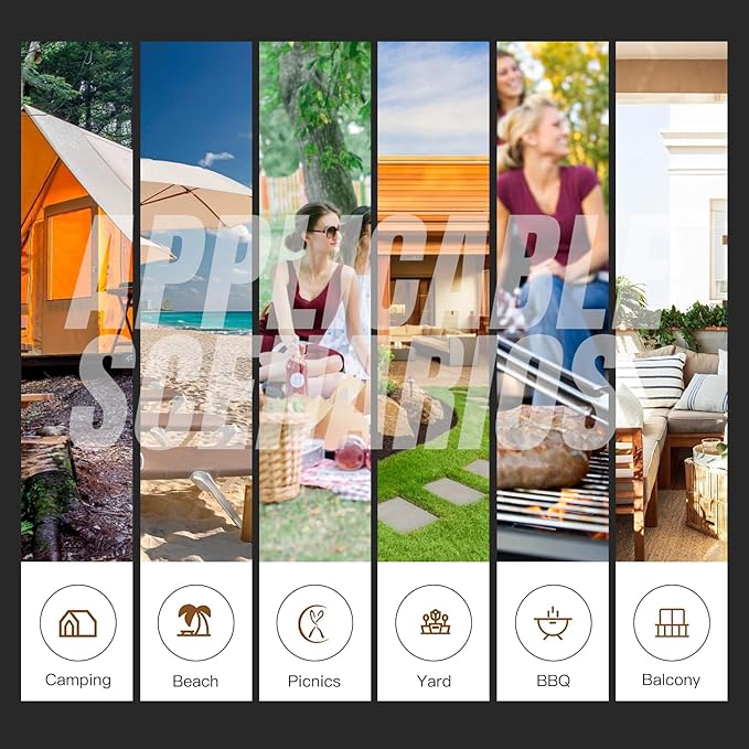 BestOffice 8FT Picnic Table Folding Table Camping Table Plastic Table Fold Up Table Lock for Party Event,White-NeatNest