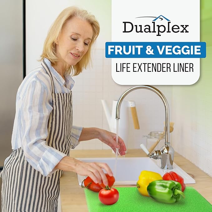 Fruit & Veggie Life Extender Drawer Liner - Refrigerator Organizers and Storage, Fridge Shelf Liners