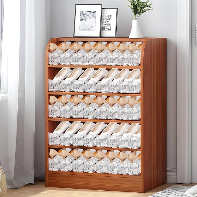 Shoe Slots Organizer,12 Pack Transparent Shoe Stacker Adjustable Shoe Slot Organizer Space Saver Shoe Rack Holder Shoe Storage Organizers for Closet,Transparent-NeatNest