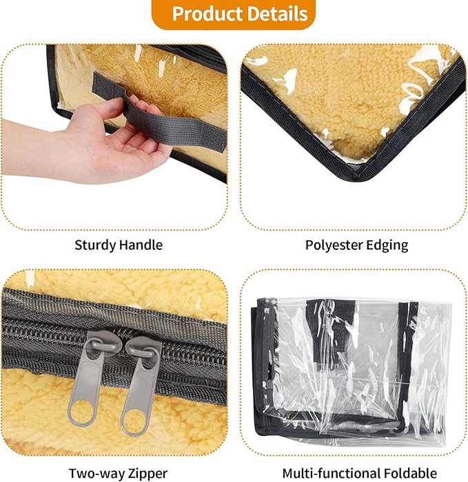 Fixwal 6pcs Clear Blanket Storage Bags with Zipper, Plastic Storage Bags for Closet Clothes Comforter Toys Sweaters Bedding, Bed Sheet Organizers (35L, 9.5 Gallons)-NeatNest