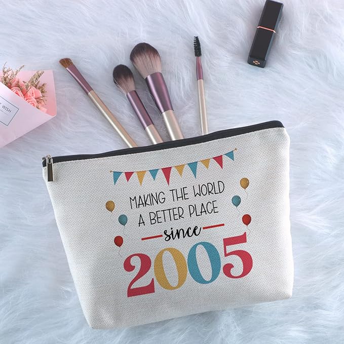 Birthday Gifts for 18 Year Old Travel Makeup Bag 18th Birthday Gifts for Her Gifts 18 Years Old Gift Ideas for Daughter Sister Best Friend-NeatNest