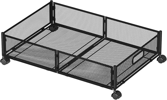Foldable Bedroom Storage Organization with Handles - Under Bed Storage Containers with Wheels - Bins Drawer for Clothes, Blankets and Shoes-NeatNest