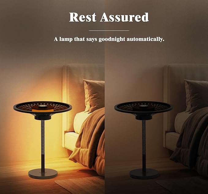 Elegant Smart Side Table with Ambient Light & Wireless Charging – Modern Touch Control, Stepless Dimming, and Ideal Nightstand for Small Spaces – Perfect Home Decor for Bedroom & Living Room